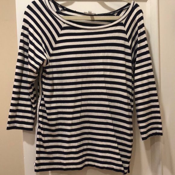 Leith Striped Sweater with Openings on side - Picture 2 of 6